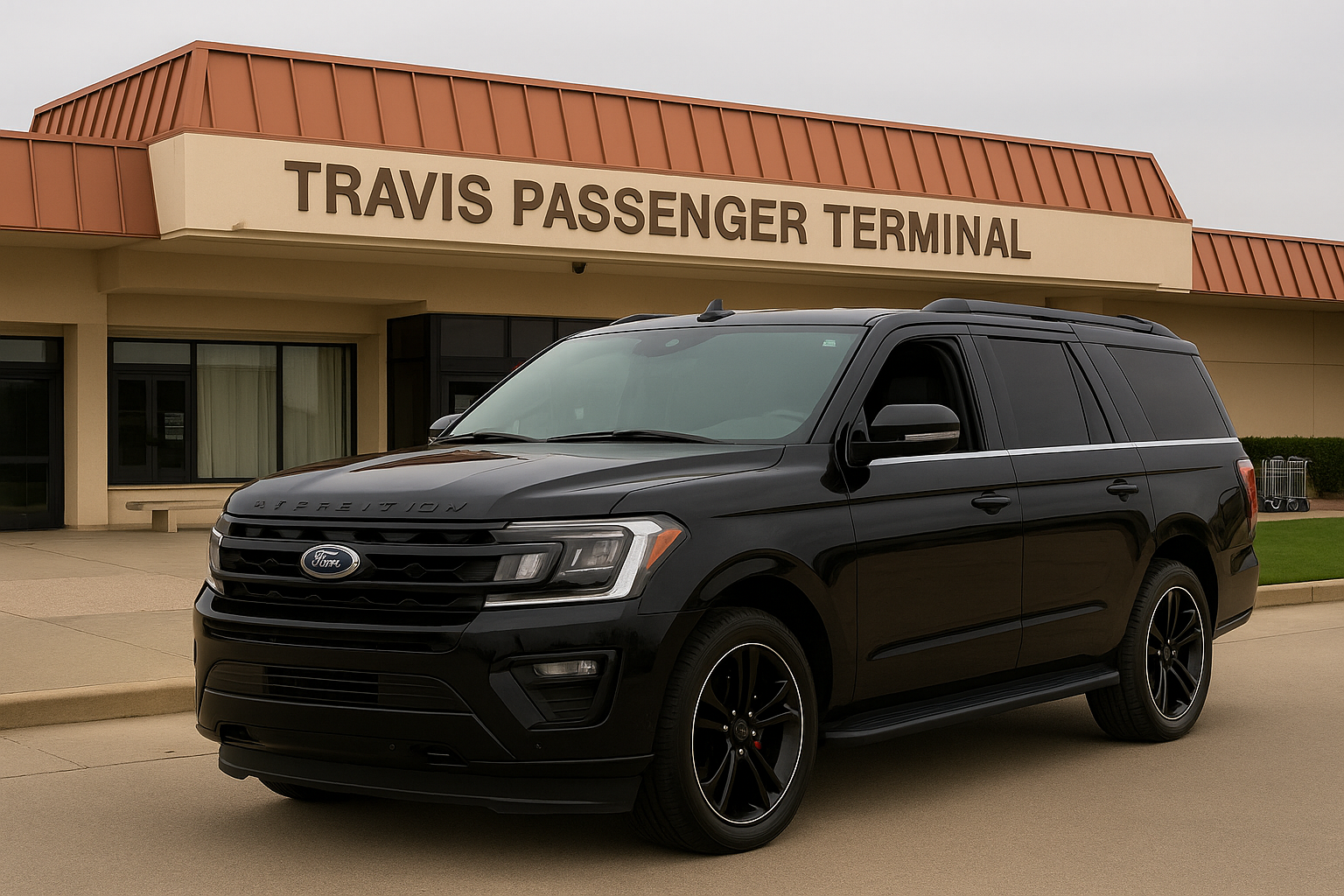  Travis Air Force Base airport shuttle with clean, comfortable private seating for reliable transportation to SFO, OAK, SMF, and SJC