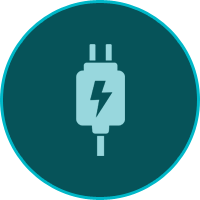 USB charging port inside Oakland Airport Shuttle
